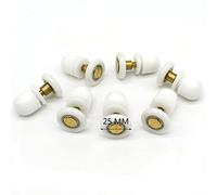 8 rulli per porta doccia e ruote per corridore, 25 mm