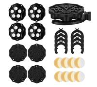 8 Ruote Autoadesive per Mobili, Ruota a Sfera a 360 Gradi con 5 Palline Ciascuna, Rotelle Universali per Mobili ad Alta Aderenza, Adatte per Contenitori per Rifiuti, Scatole di Stoccaggio e Mobilis