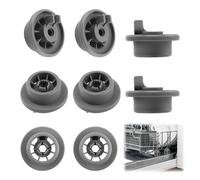 8 ruote di ricambio per cestello inferiore lavastoviglie 165314