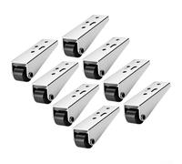 8 ruote girevoli per mobili con telaio in acciaio e battistrada in gomma per un movimento fluido e silenzioso, rullo direzionale per armadi, tavoli, divani, guida per porte scorrevoli