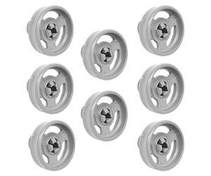 8 ruote per cestello inferiore lavastoviglie universale, ricambio per Hotpoint Candy Ariston Creda Fisher & Paykel Smeg, Kenwood, Indesit, Hoover, C00094189, C00104638, C00056347