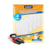 8 sacchetti per aspirapolvere a batteria Einhell TE-HV 18/06 Li | Cucitura rinforzata, sacchetti filtro per Einhell Power X-Change TE-VC 18 Li-Solo & TE-HV 18/06 Li-Solo, lavabile, durevole