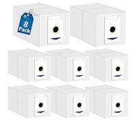 8 sacchetti per aspirapolvere compatibili con Ecovacs Deebot T30 Omni / T30 Pro Omni robot aspirapolvere, 3 l, grande capacità, accessori di ricambio per Ecovacs, stazione di aspirazione automatica