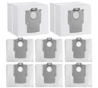 8 sacchetti per aspirapolvere Roborock, 3,6 l, per Ecovacs Deebot, sacchetti per aspirapolvere non tessuti, sacchetti di ricambio per aspirapolvere ad alta capacità per Roborock S8+/S7/Q7/Q8MAX/Q5