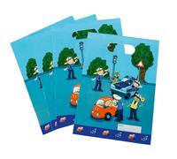 8 sacchetti per feste * Polizia * per feste di compleanno a tema bambini Tib Boys Childrens Birthday Party Bags Owl Motif Gift Bags/Pack Policeman Police Car