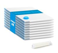 8 sacchetti sottovuoto Jumbo con pompetta manuale, sacchetti salvaspazio per trapunte, coperte, biancheria da letto, cuscini e vestiti