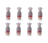 8 Sacchi Vino Natale Foresta Neve 8 Sacchi Vino Natale Foresta(Gray Model) | foresta e fiocchi di neve, per festiva, per ideale per cene natalizie, set da 8 pezzi