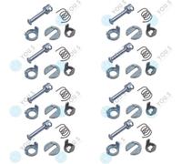 8 Satz YOU.S Original Serratura Cerniera Cilindro Sinistra Per BMW 3er E46