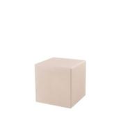 8 Seasons Design Shining Cube 42401S - Lampada in polietilene, colore bianco caldo, fonte di alimentazione: batteria solare/ioni di litio, colore: sabbia