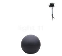 8 seasons design Shining Globe Lampada d'appoggio, antracite - ø30 cm - incl. lampadina - incl. modulo solare