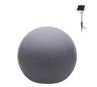 8 seasons design Shining Globe Lampada d'appoggio, grigio - ø60 cm - incl. lampadina - incl. modulo solare