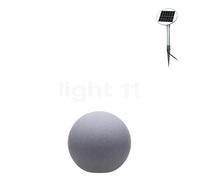 8 seasons design Shining Globe Lampada d'appoggio, pietra - ø30 cm - incl. lampadina - incl. modulo solare
