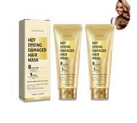 8 secondi rivitalizza la maschera per capelli caldi tinti e danneggiati, trattamento dei capelli di collagene, maschera condizionante profonda, ripara i capelli secchi danneggiati e la divisione