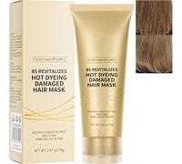 8 Seconds Revitalizing Hot Dyeing Damaged Hair Mask - Maschera per capelli alla cheratina, maschera nutriente profonda con olio di cocco, leviga immediatamente e ripristina la lucentezza, rafforza i