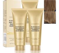 8 Seconds Revitalizing Hot Dyeing Damaged Hair Mask - Maschera per capelli alla cheratina, maschera nutriente profonda con olio di cocco, leviga immediatamente e ripristina la lucentezza, rafforza i