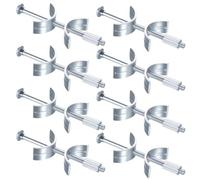 8 Set Connettori per Piani di Lavoro M6 x 100 mm, Connettori per Mobili, Connettore per Pannelli da Cucina per Piani Tavolo, Collegamento Pianio di Lavoro, Bulloni e Dadi, con Rondelle a Mezzaluna