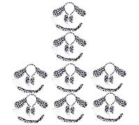 8 Set Dalmata 101 Dalmata e Coda Dolce Braccialetto Accessori per capelli Compleanno Dalmazia Orecchini Per Adulti Bambino Streghe Cappello Diavolo Tessuto (poliestere)