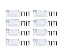 8 set di accessori per mobili con chiusura magnetica per porta 'armadio 'armadio 'armadio con chiusura magnetica in acciaio inossidabile (Bianca)