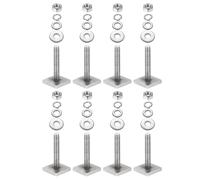 8 set di bulloni a T M6 x 35 mm a testa quadrata per portapacchi