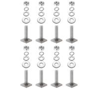 8 set di bulloni a T M8 x 35 mm a testa quadrata per portapacchi