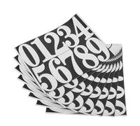 8 Set Numeri Civici Autoadesivi 0-9 per Cassetta Postale Esterna | Adesivi in Carta, Alta Adesione e Resistenza All'acqua, per Porta Esterna e Appartamento