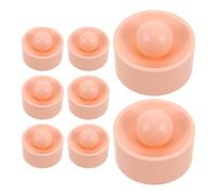 8 Set Stampo Manuale per Ravioli Rotondo in Plastica Beige | Pressione Manuale, Superficie Antiaderente Liscia, Facile da Riporre, per Ristoranti e Preparazione Pasti
