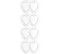 8 set Stampo per Ortaggi a Cuore in Plastico 7x6x4cm riutilizzabile | Trasparente e Visibile, per Pomodori Ciliegia e Zucca, Adatto, Orti e Programmi Scolastici