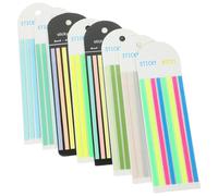 8 Set Tab Adesive Trasparenti PET per Lettura e Ufficio, 8 Cartine | Texture Morbida, Annotazioni a Mano, per Principianti, Segnalibri Evidenziatori, Uso su Libri e Appunti