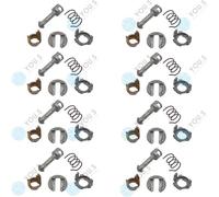 8 Set You.S Originale Porta Blocco Cilindro Lato Conducente per BMW X5 E53