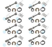 8 Set You.S Originale Riparazione Cilindro Serratura Frontale Dx per VW Caddy II