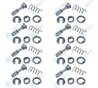 8 Set You.S Originale Serratura Cilindro Anteriore Sinistra per VW Bora -