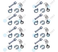 8 Set You.S Porta Riparazione Cilindro Lato Conducente per BMW 3 Coupe (E46)