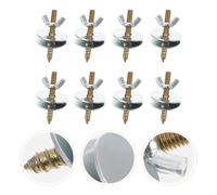 8 Sets Accessori Per Gabbie Uccelli Viti Del Trespolo Posatoio Gabbia