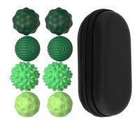 8 sfere magnetiche di attrazione con guscio in silicone, per alleviare lo stress, giocattolo divertente, sfere magnetiche in silicone, per adulti e viaggi di casa (verde)