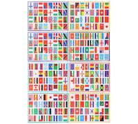 8 Sheets Adesivi Con Bandiera Da Tifo Per Il Viso Rimovibili Della Americana