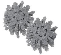 8 sottobicchieri natalizi a forma di fiocco di neve