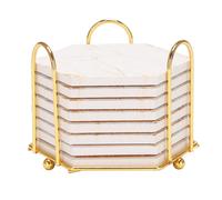 8 Sottobicchieri per bevande assorbenti con supporto Mar