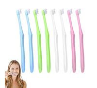 8 spazzolini ortodontici in 4 colori, piccoli spazzolini da denti tra i denti, morbidi spazzolini da denti saggezza per la pulizia dei dettagli sensibili per adulti parentesi graffe spazzolino