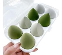 8 Spugne Per Trucco Bellezza Uso Asciutto E Bagnato Spugna Per Soffio Cosmetico Fondotinta In Polvere Maquiagem Frullatore Strumenti Bellezza Tampone Cosmetico Trucco In Polvere Cotone