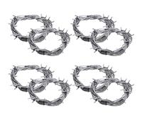 8 StÃ¼ck silberner PVC-Draht fÃ¼r Party-Horror-Setup