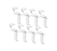 8 Staffe di Supporto per Morsetto In PVC per Tenda A Rullo Klemmfix, Accessori di Ricambio per Tenda A Rullo Doppia