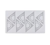 8 stampi in silicone a forma triangolare per cioccolato fondente torta per cucina cottura cioccolato stampi