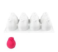 8 stampi in silicone dal design a forma, ideali per dessert artigianali, sapone, candele, per realizzare mousse robuste e flessibili, per amanti delle torte