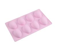 8 stampi in silicone per uova di Pasqua perfetti per cioccolatini, bombe da bagno e caramelle (viola)