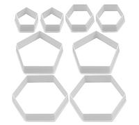 8 Stampi Per Biscotti Da Calcio, Stampi Per Biscotti In Plastica, Stampi Per Decorazione Torte, Stampi Per Fondente, Accessori Per La Cottura, Forniture Per La Cucina