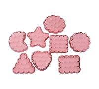 8 stampi per biscotti in plastica per biscotti con 8 diverse forme
