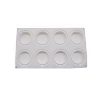 8 stampi rotondi per torte, cioccolatini, cioccolatini, gadget da forno, antiaderenti, in silicone per la cucina