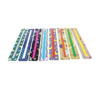 8 strisce di lettura guidate strumenti per dislessia dito cartone animato per evidenziatori di messa a fuoco segnalibri in PVC per bambini adolescenti studen finger focus reader evidenziatore anelli