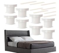 8 supporti angolari per lenzuola, clip per lenzuola, cinghie per lenzuola, con blocco in posizione, fermo e stretto, clip per lenzuola per dormienti laterali e partner irrequieti