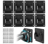 8 supporti da parete per dispositivi a batteria Makita da 18 V, supporto per trapano per utensili elettrici, supporto per avvitatore con 32 viti, supporto per macchina per officina e garage, 14,4/18 V